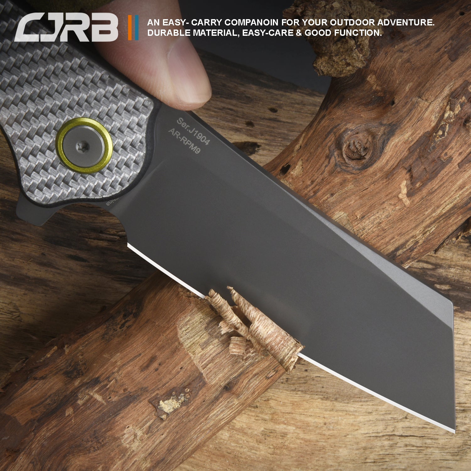 CJRB Crag J1904 knife detail