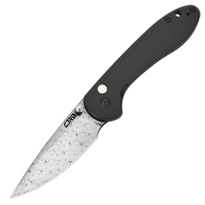 CJRB Feldspar J1912 folding knife with Damascus blade
