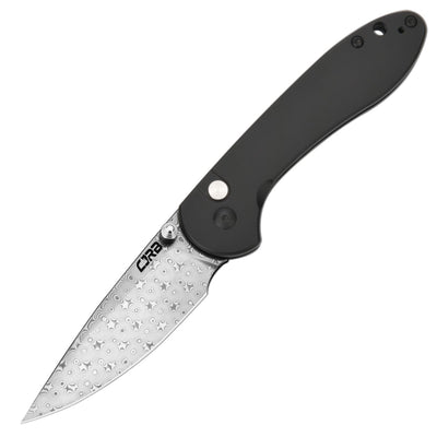 CJRB Feldspar J1912 folding knife with Damascus blade