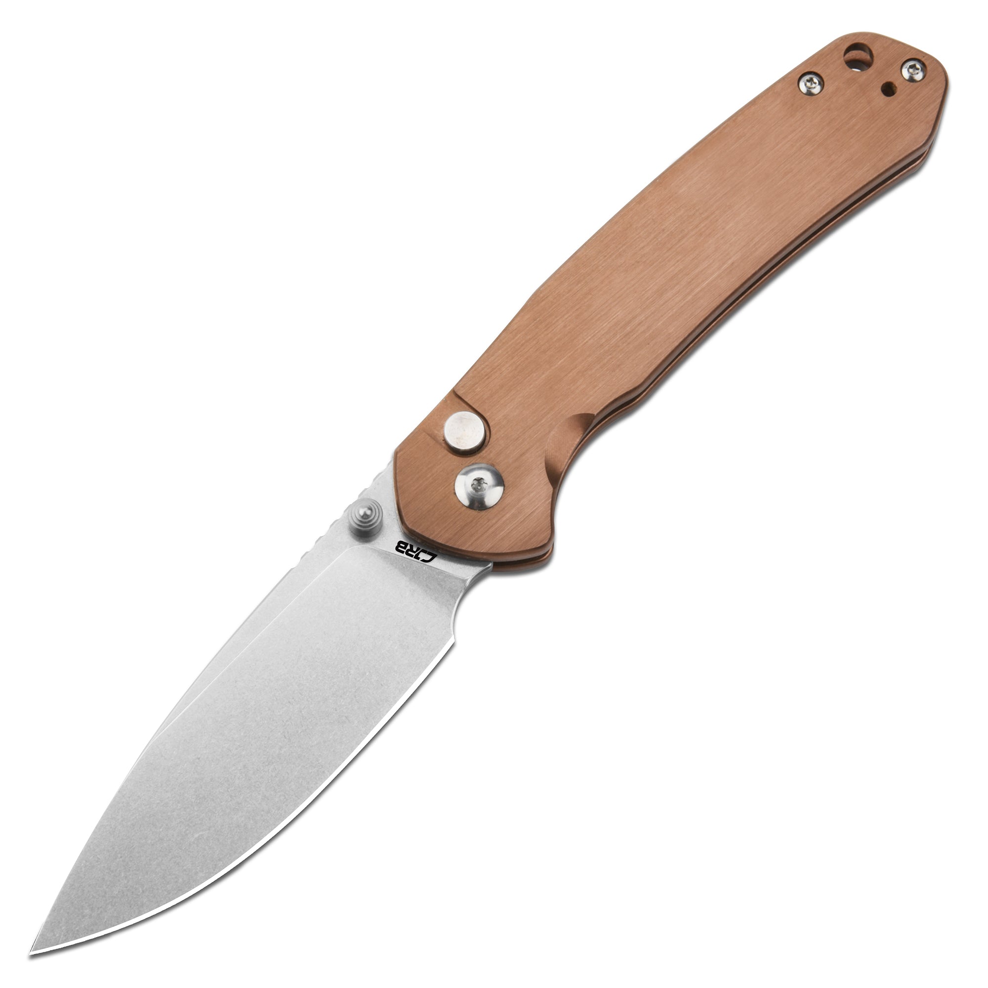 CJRB Pyrite J1925 Copper pocket knife detail