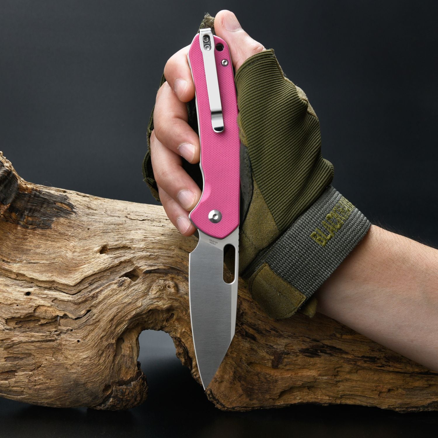 CJRB Pyrite Alt Wharncliffe J1925A handle close-up