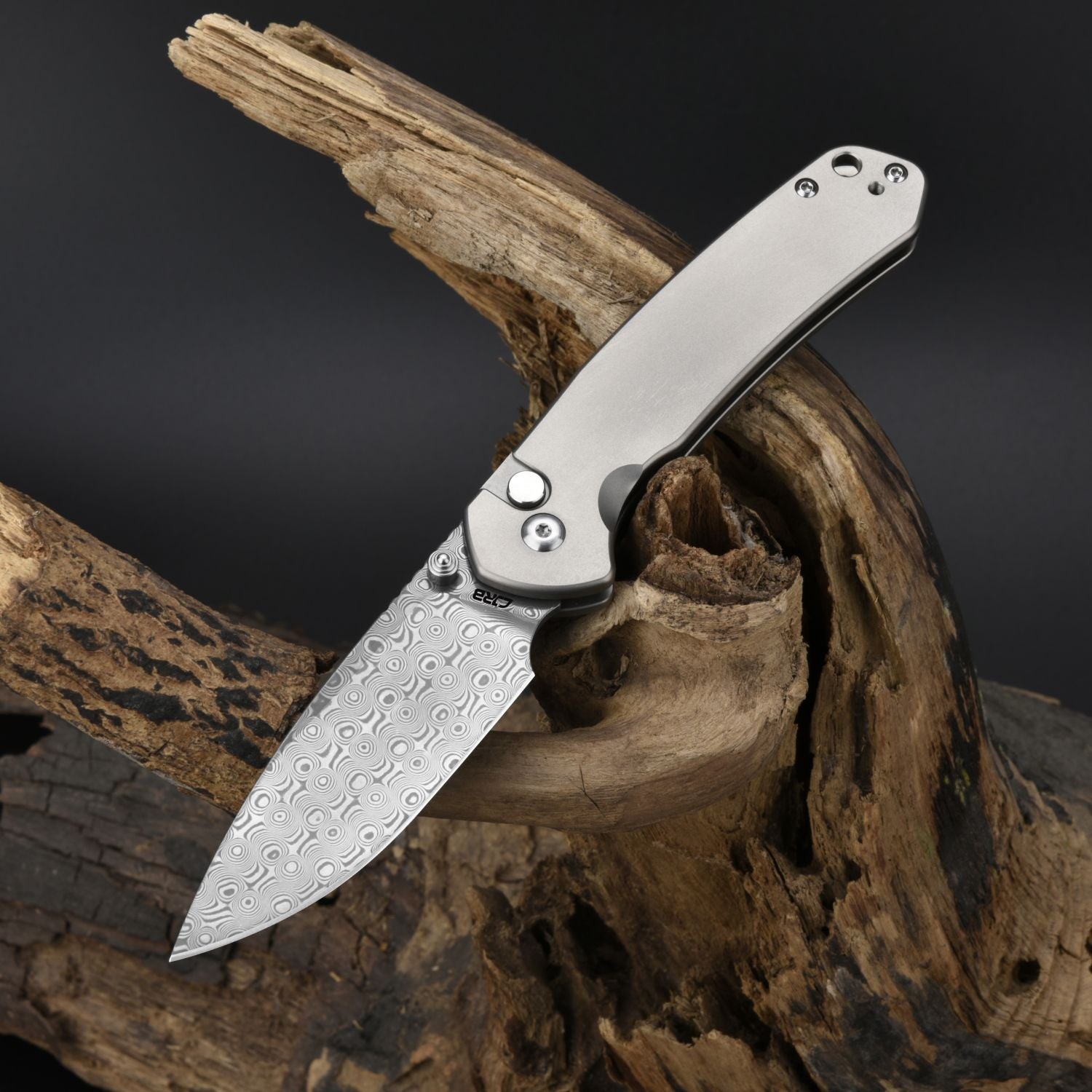 CJRB Pyrite J1925T-DM folding knife side view