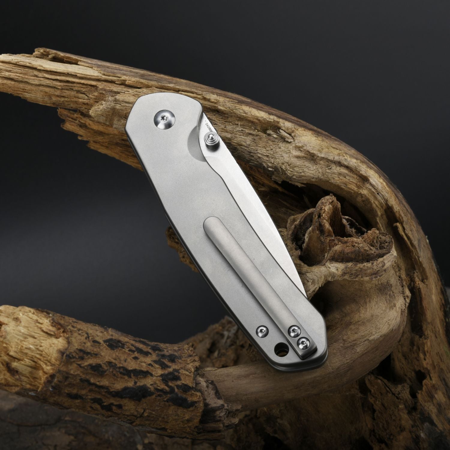CJRB Pyrite J1925T-GCF folding knife side view
