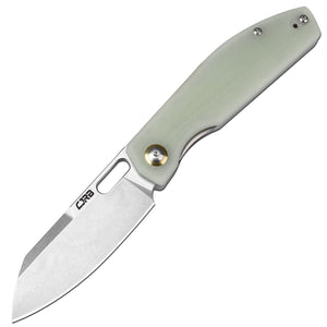 CJRB Ekko J1929 folding knife with AR-RPM9 blade and green G10 handle