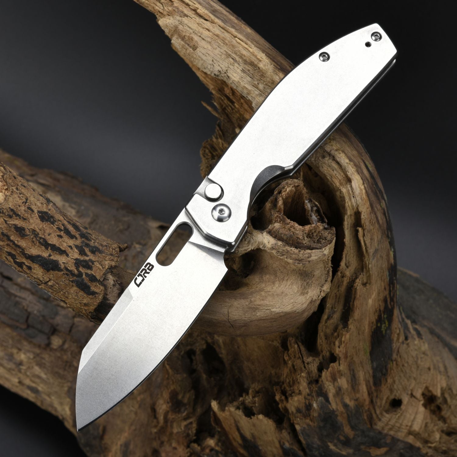 CJRB Ekko J1929B-ST folding knife with steel handle