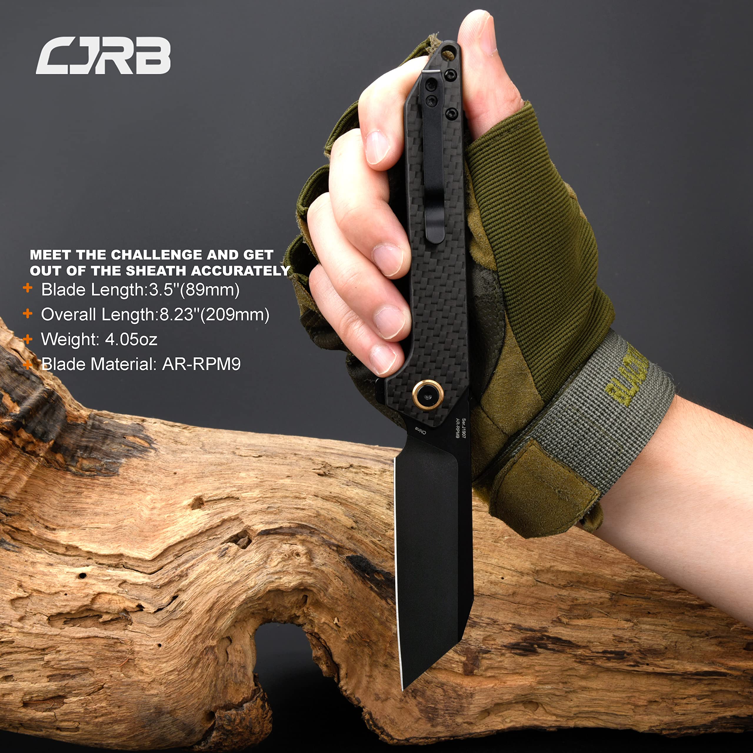 CJRB Rampart J1907 knife detail